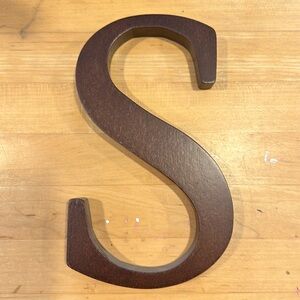 Pottery Barn Kids PBK Wooden Wall Decor Letter “S”